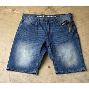 Buffalo David Bitton Cotton Blend Evan-X Denim Shorts Men’s W36 Blue NWT